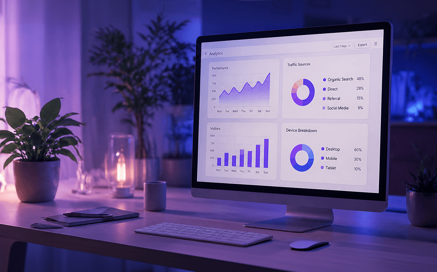 Marketing analytics dashboard
